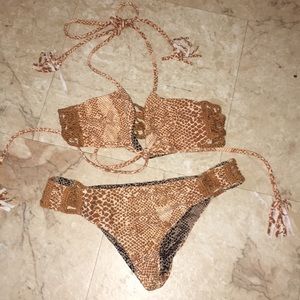 Acacia Snake crotchet bikini Small!